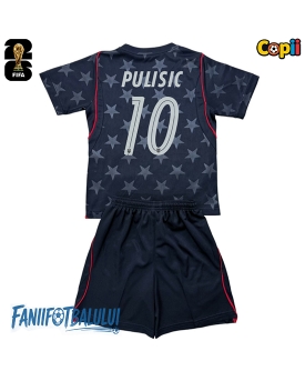 Statele Unite Christian Pulisic #10 Echipament de Fotbal Replică Mondial 2026 Copii Deplasare (+ Șorturi)